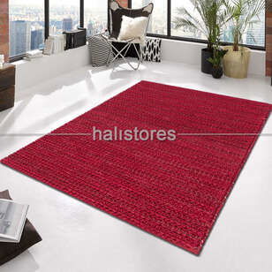 Halıstores - %100 Doğal Choti Jüt Sisal Kilim Halı Kırmızı