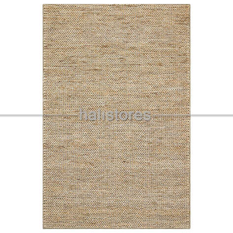 %100 Doğal Choti Jüt Sisal Kilim Halı Krem Rengi