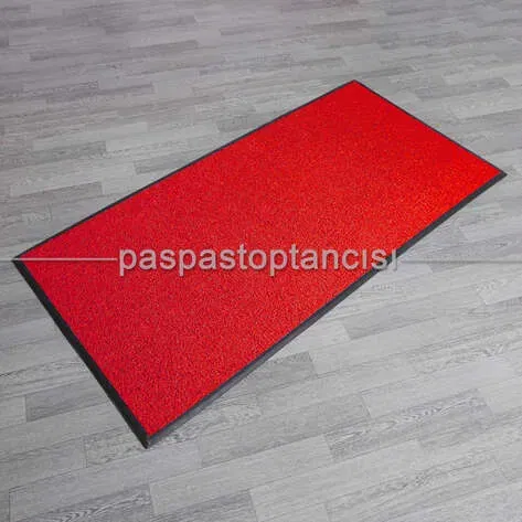  - 120x7 metre 14 mm kırmızı kenarlıklı kıvırcık paspas
