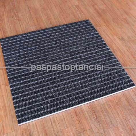  - Alüminyum Paspas Bukle Halı Fitilli EM1000 Siyah 90x135.5