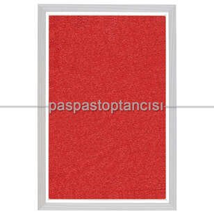 Paspas Toptancısı - Alüminyum Paspas Kıvırcık Hijyen Paspas HM1000 Kırmızı (1)
