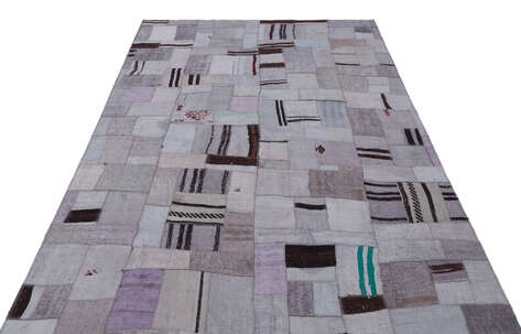 Apex Kilim Patchwork Unique Hemp 33019 161 cm X 229 cm