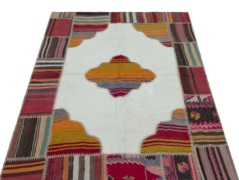 Apex Kilim Patchwork Unique Naturel 25133 118 cm X 177 cm