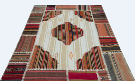 Apex Kilim Patchwork Unique Naturel 25258 160 cm X 228 cm