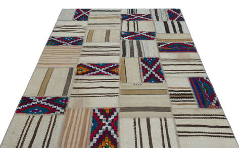 Apex Kilim Patchwork Unique Naturel 25280 160 cm X 230 cm