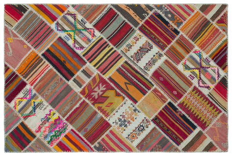 Apex Kilim Patchwork Unique Naturel 25368 156 cm X 235 cm