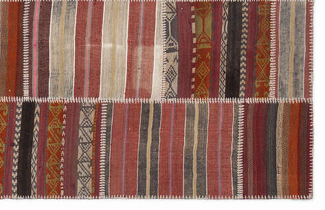 Apex Kilim Patchwork Unique Striped 1042 160 cm X 230 cm