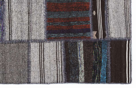 Apex Kilim Patchwork Unique Striped 1298 160 cm X 230 cm