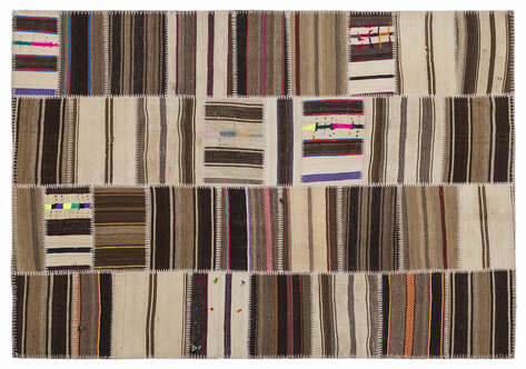 Apex Kilim Patchwork Unique Striped 1364 160 cm X 230 cm