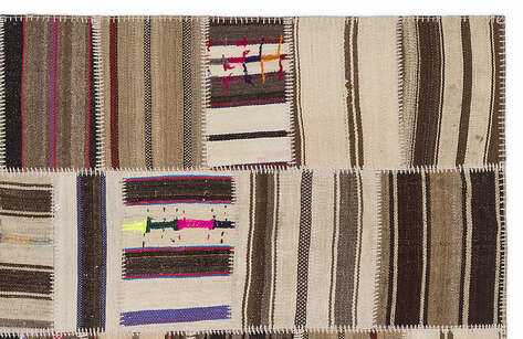 Apex Kilim Patchwork Unique Striped 1364 160 cm X 230 cm