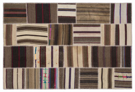 Apex Kilim Patchwork Unique Striped 1401 120 cm X 180 cm