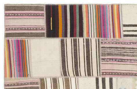 Apex Kilim Patchwork Unique Striped 1490 160 cm X 230 cm