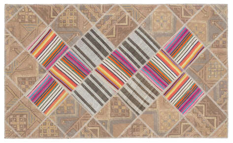 Apex Kilim Patchwork Unique Striped 1492 132 cm X 222 cm