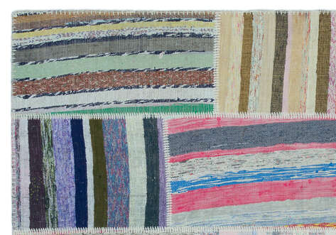 Apex Kilim Patchwork Unique Striped 22503 160 cm X 230 cm