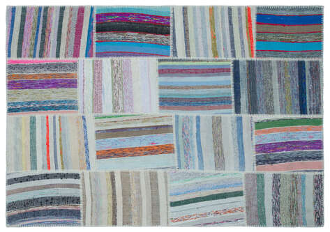 Apex Kilim Patchwork Unique Striped 22510 160 cm X 228 cm