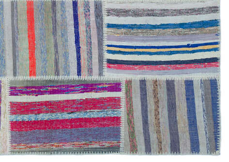 Apex Kilim Patchwork Unique Striped 22524 160 cm X 230 cm