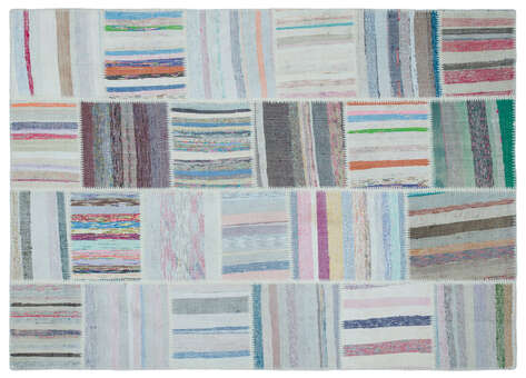 Apex Kilim Patchwork Unique Striped 22526 160 cm X 224 cm