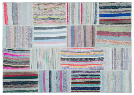 Apex Kilim Patchwork Unique Striped 22537 160 cm X 225 cm