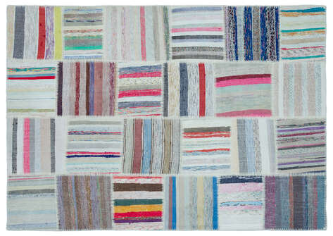 Apex Kilim Patchwork Unique Striped 22538 160 cm X 230 cm