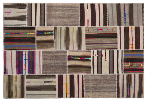 Apex Kilim Patchwork Unique Striped 2257 160 cm X 230 cm