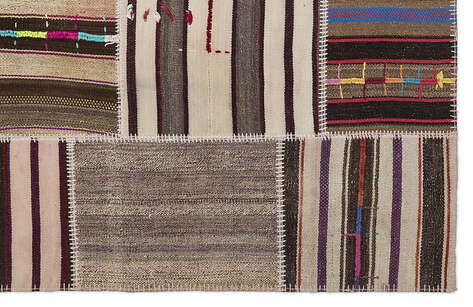 Apex Kilim Patchwork Unique Striped 2257 160 cm X 230 cm