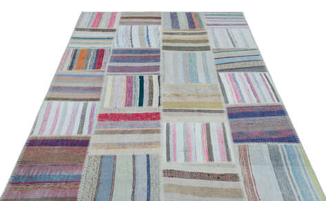 Apex Kilim Patchwork Unique Striped 25430 160 cm X 225 cm