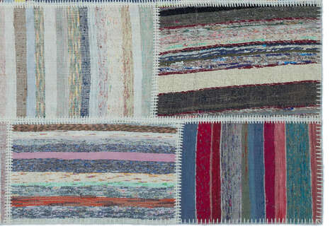 Apex Kilim Patchwork Unique Striped 25432 160 cm X 230 cm