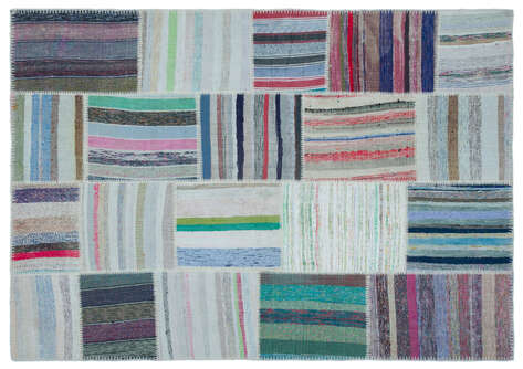 Apex Kilim Patchwork Unique Striped 25462 160 cm X 228 cm