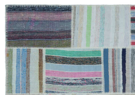 Apex Kilim Patchwork Unique Striped 25462 160 cm X 228 cm