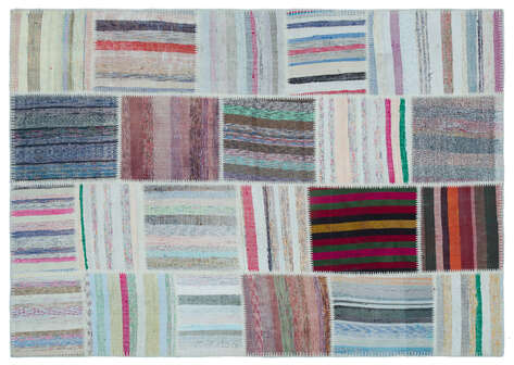 Apex Kilim Patchwork Unique Striped 25465 160 cm X 226 cm