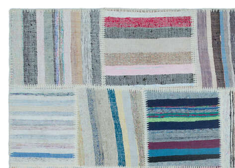 Apex Kilim Patchwork Unique Striped 25471 160 cm X 225 cm