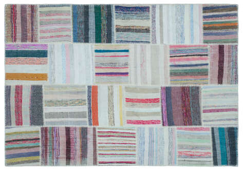 Apex Kilim Patchwork Unique Striped 25472 160 cm X 228 cm