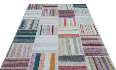 Apex Kilim Patchwork Unique Striped 25472 160 cm X 228 cm