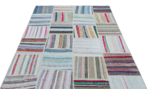 Apex Kilim Patchwork Unique Striped 25480 160 cm X 230 cm