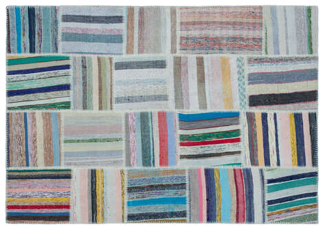 Apex Kilim Patchwork Unique Striped 25487 160 cm X 230 cm