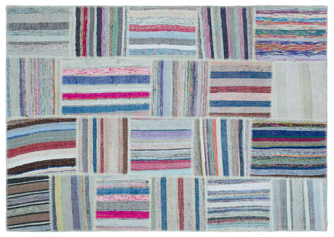 Apex Kilim Patchwork Unique Striped 25488 160 cm X 226 cm