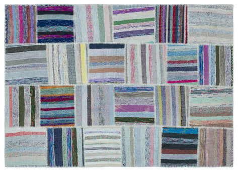 Apex Kilim Patchwork Unique Striped 25492 160 cm X 224 cm