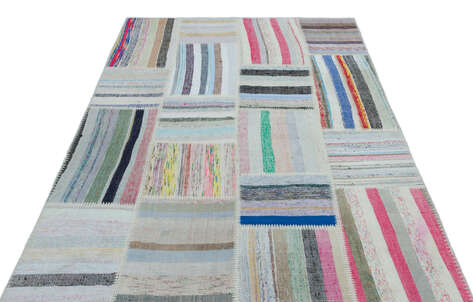 Apex Kilim Patchwork Unique Striped 25506 160 cm X 224 cm