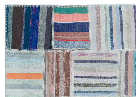 Apex Kilim Patchwork Unique Striped 25531 158 cm X 224 cm