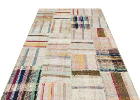 Apex Kilim Patchwork Unique Striped 36361 151 cm X 225 cm