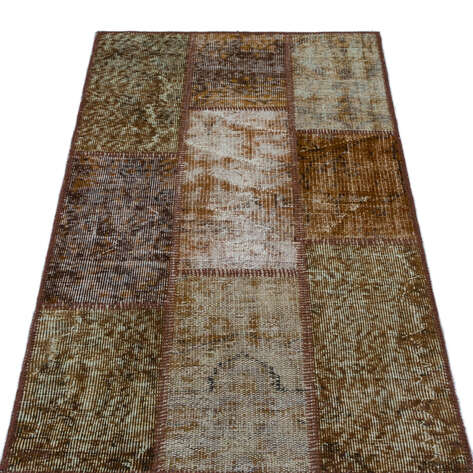 Apex Patchwork Unique Kahve 26137 080 cm X 150 cm