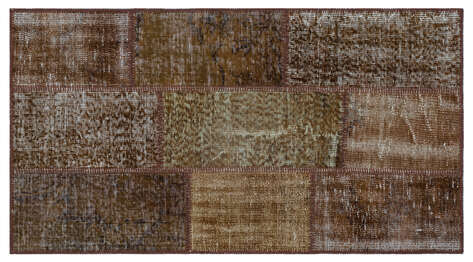 Apex Patchwork Unique Kahve 26223 080 cm X 150 cm