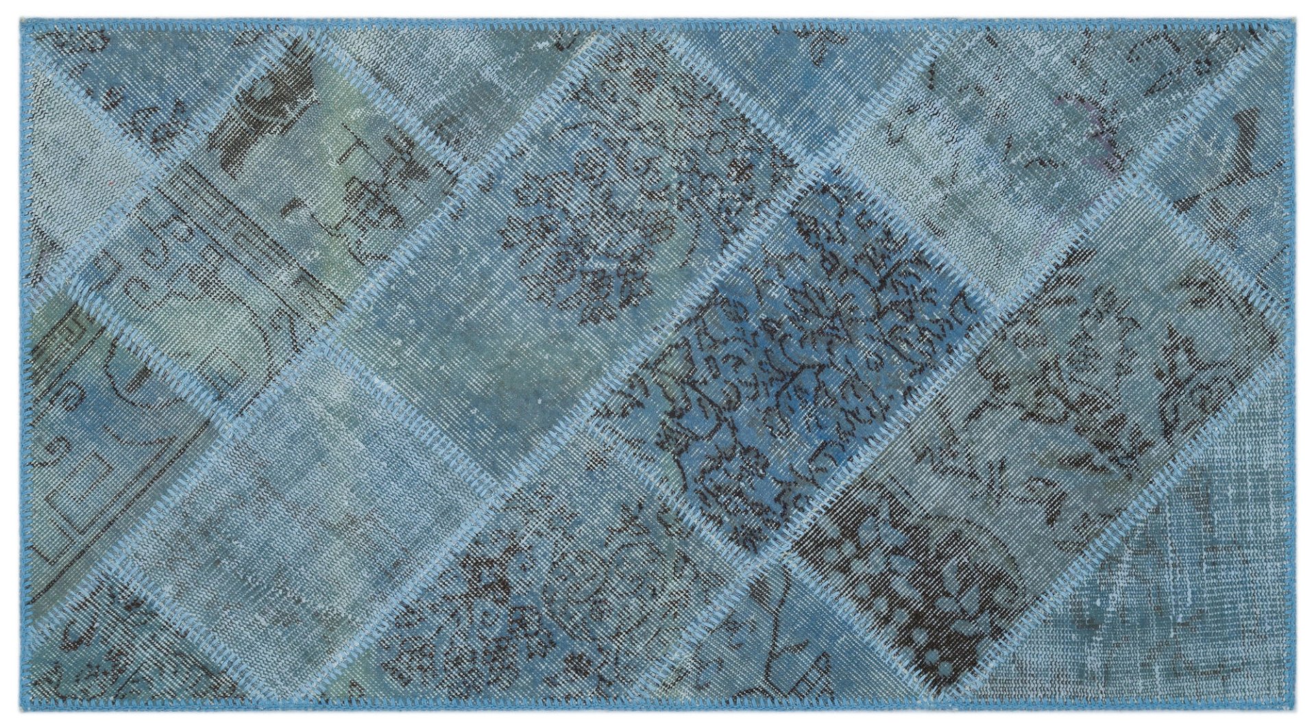 Apex Patchwork Unique Mavi 24707 080 cm X 150 cm