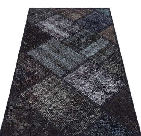 Apex Patchwork Unique Siyah 31415 080 cm X 150 cm