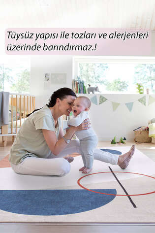 Moden Art Şönil Dokuma Pamuk Polyester Renkli Halı AL 404