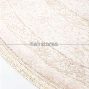 Halıstores - Halıstores Oval Halı Sezi B077 Krem-Bej (1)