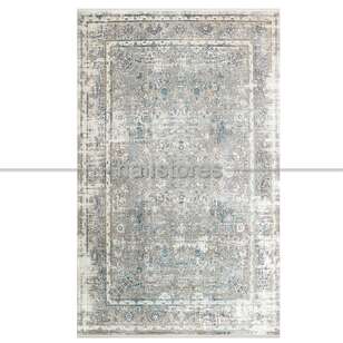 Halıstores - Bambu Halı Fresco 29 Krem-Mavi