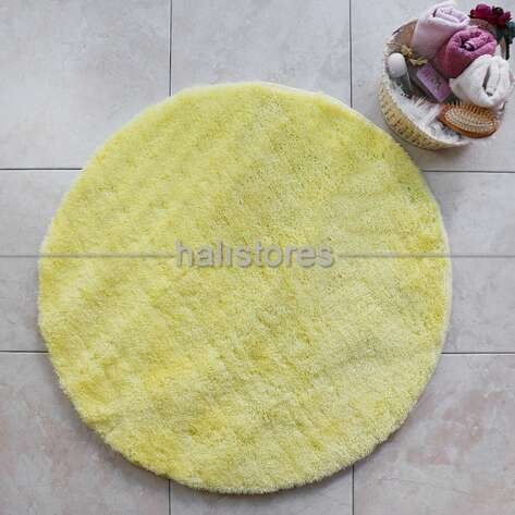 Chilai Home Sarı Yuvarlak Banyo Halisi Havai 