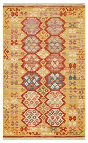 Çift Taraflı Yıkanabilir Otantik Kilim Nomad 03 Kırmızı