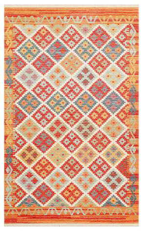 Çift Taraflı Yıkanabilir Otantik Kilim Nomad 05 Terra 